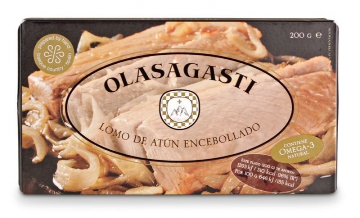 Olasagasti Thunfischfilet mit gebratenen Zwiebeln