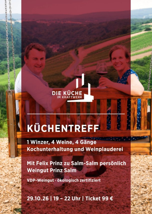 TICKET KÜCHENTREFF 29.10.26 Weingut Prinz Salm